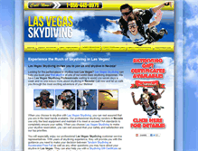 Tablet Screenshot of lasvegas-skydiving.com